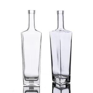方形玻璃瓶酒375 ML朗姆酒375ML重量空酒瓶