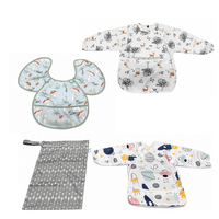 Bavoir d'alimentation pour bébé, motif de dessin animé, imperméable, résistant aux taches, fin, pour l'été, pour nourrissons de 1 à 3 ans