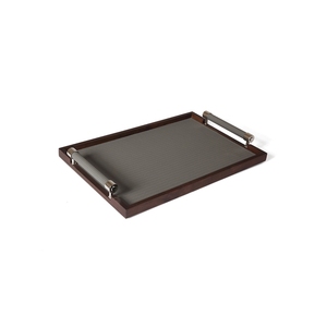 Venta al por mayor de alta calidad de lujo moderno para servir comida bandejas rectangulares sólidas decoraciones para el hogar productos ecológicos 2024 - Product Image 1