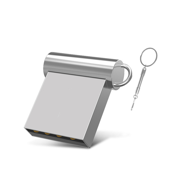 Factory Direct Supply Customized Logo Mini USB Flash Drive 8gb 16gb 32gb Made of Durable Metal
