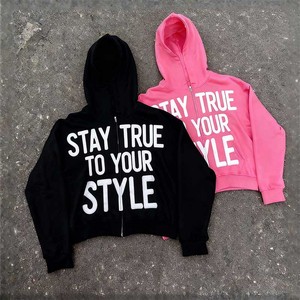 Nouveau Hoodie Boxy Homme 2026 450 g/m² avec Broderie de Patch Personnalisée, Imprimé Perlé, Délavé à l'Acide, Effet Vieilli, Automne, 100% Coton - Product Image 1