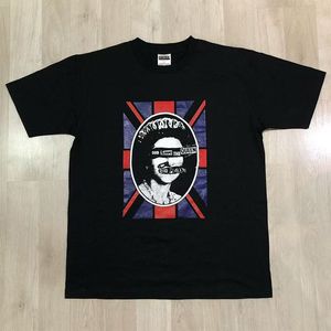 Camiseta de los <span class=keywords><strong>Sex</strong></span> Pistols con la bandera del Reino Unido, estilo punk rock, para hombre, de algodón blanco, manga corta, cuello redondo, con estampado gráfico para fanáticos de la música - Product Image 5
