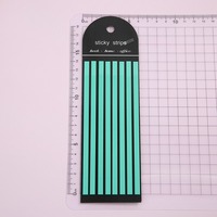 Blocs-notes adhésifs fluorescents colorés, étiquettes fines élégantes, bloc-notes semi-transparent en papier PET, papeterie