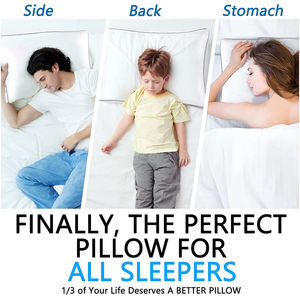 Confortable et sans allergie, <span class=keywords><strong>duvet</strong></span> en Polyester, Alternative, <span class=keywords><strong>sensation</strong></span> de Micro-Gel en Fiber, <span class=keywords><strong>oreiller</strong></span> d'hôtel - Product Image 5