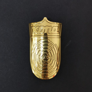 Calcomanía de oro vintage con impresión personalizada, etiqueta adhesiva de metal de aluminio en relieve <span class=keywords><strong>para</strong></span> bicicleta/insignia de tubo de cabeza de Scooter - Product Image 2