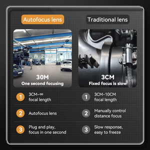 Endüstriyel 3-in-1 otomatik odaklama su geçirmez Borescope esnek boru hattı tamir için USB endoskop H.265 Video gizli kamera tasarımı - Product Image 4