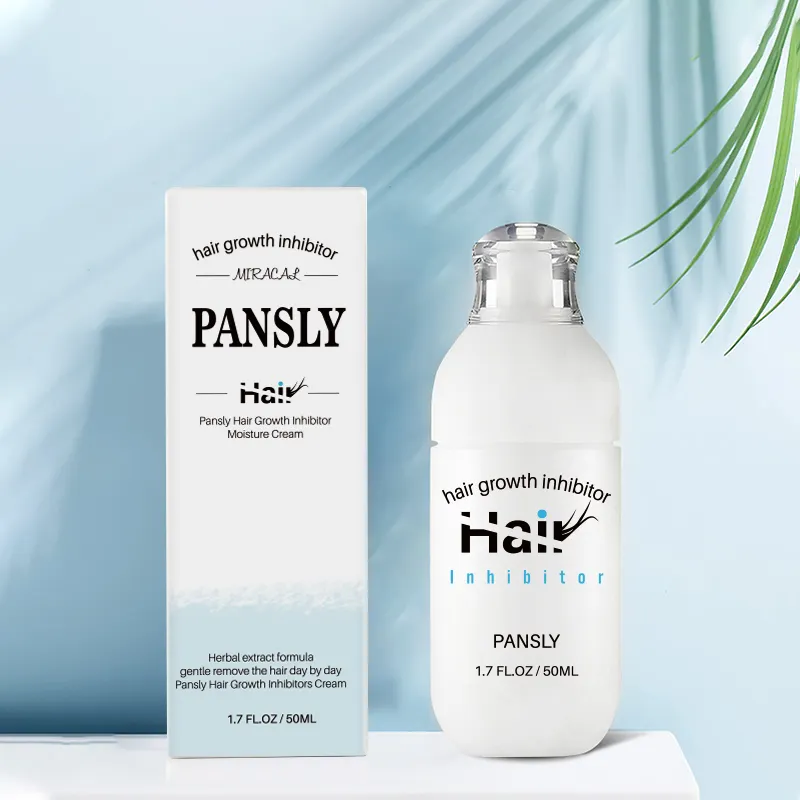 Pansly 50ml Effektive Inhibitor Haar Entfernung Creme Für Männer Und Frauen Enthaarung Creme Spray Stop Haar Wachstum Lotion