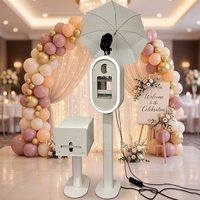 2026 Metal Shell Photo Booth untuk iPad 12,9 inci & Kamera Kios Selfie Cetak Instan dengan Remote Kontrol Nirkabel Garansi 2 Tahun