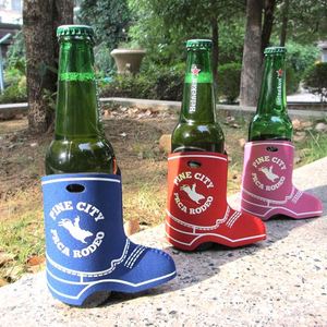Custom Wine Slim Coolie Drink Can <b>Bottle</b> Cooler Sleeve Boot Shoe Shaped Beer Cooler Beverage Holder - Product Image 4