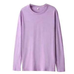 T-shirt a Maniche Lunghe da <span class=keywords><strong>Uomo</strong></span> in <span class=keywords><strong>Cotone</strong></span> Traspirante, Leggera, ad Asciugatura Rapida, Tinta Unita, con Logo Personalizzato di Alta Qualità - Product Image 3