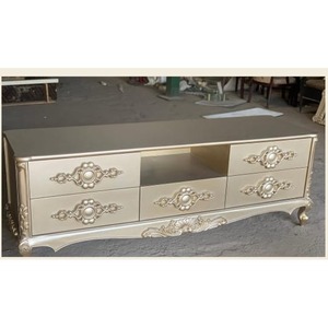 Meuble TV Baroque Doré de Luxe avec 4 Tiroirs de Rangement, Console Multimédia, Unité TV, Vente en Gros 2026 - Product Image 1