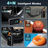Compresor de Aire Inalámbrico para Neumáticos de Coche, Bomba de Aire Eléctrica Multifuncional de 7.4V y 150PSI para Neumáticos de Coche