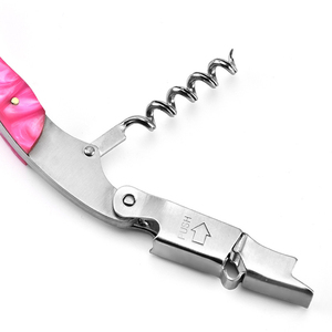 שרף ורוד מקצועי ידית פותחן יין נירוסטה - Product Image 4
