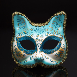 قناع نصفي إبداعي للقطط الأكثر مبيعًا، قناع نصفي للحفلات والتجمعات وعروض الهالوين - Product Image 3