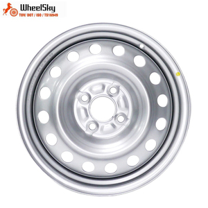 Jantes en acier Wheelsky Factory OEM 15 pouces 15x5.5J 4x100, peinture argentée, quatre branches, pour voiture de tourisme Nissan Note - Product Image 2