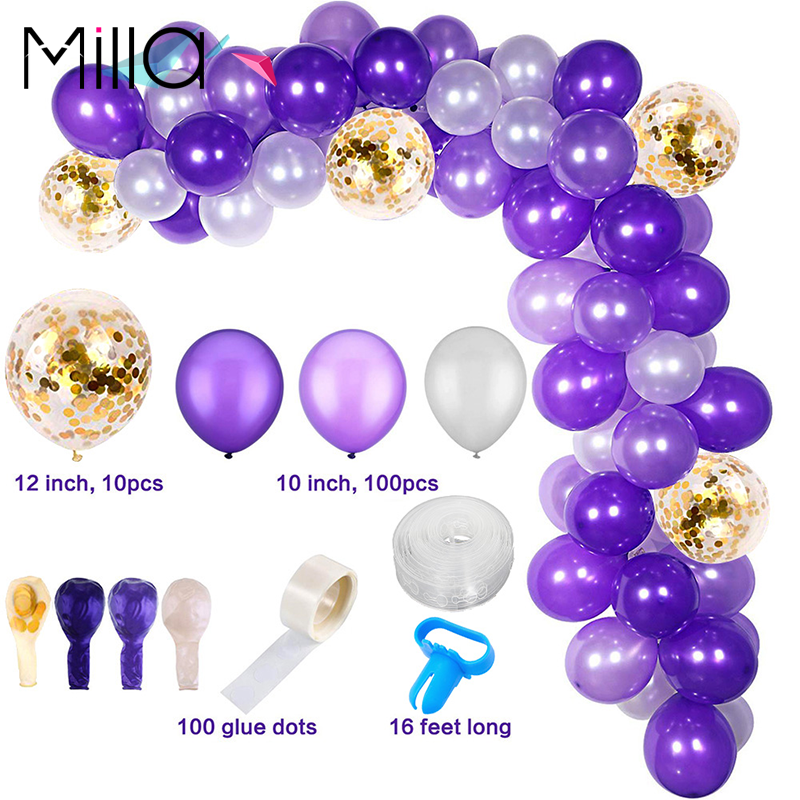 Ensemble blanc or violet
