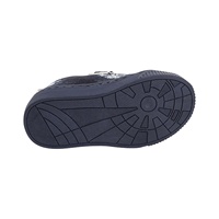 CHOOZII Nouvelle Arrivée Baskets Enfant en Cuir Imprimé Denim Bleu Vintage avec Fermeture Velcro Simple et Lacets – Chaussures Décontractées Quotidiennes pour Filles