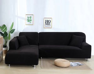 1 2 3 4 koltuklu L şekli elastik gergin Spandex köşe jakarlı kanepe kılıfı kanepe Slipcover - Product Image 2