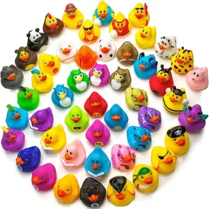 Numerado Preto Logo Novidade Halloween Squeaky Glitter Gigante Valentines Pato De Borracha em Terno Mini Pato De Borracha com óculos de sol