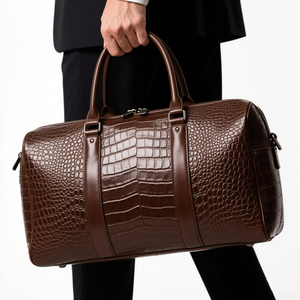 Роскошная Дорожная сумка из натуральной кожи - Product Image 2