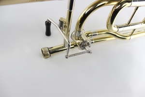<span class=keywords><strong>Trombone</strong></span> Ténor Professionnel Haut de Gamme en <span class=keywords><strong>Cuivre</strong></span> Doré, Finition Laquée Or, Transposition B/F, à Coulisse, Vente Directe Usine - Product Image 6