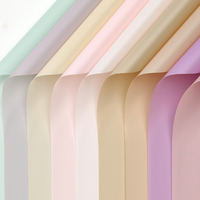 Papier d'emballage pour fleurs translucide coréen personnalisé en gros, pas cher, imperméable, multicolore, papier cadeau