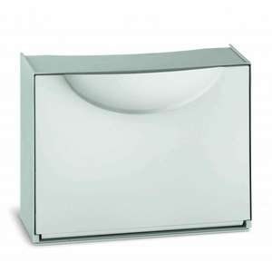 TERRY - HARMONY BOX H WHITE-Almacenamiento de zapatos de plástico superpuesto-Capacidad 3 pares-Blanco/gris - Product Image 1