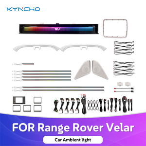 Para Range <span class=keywords><strong>Rover</strong></span> <span class=keywords><strong>Velar</strong></span> L560 2017 <span class=keywords><strong>2022</strong></span> luz ambiental del coche Symphony iluminación ambiental automotriz 12V iluminación <span class=keywords><strong>Interior</strong></span> actualización LED - Product Image 1