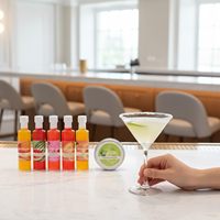 Coffret Cadeau Margarita Mixer - 6 Pièces Saveurs Mangue/Pastèque/Fraise/Orange Sanguine/Pêche Végétalien Végétarien Citron Vert Sel 12.68 Fl oz