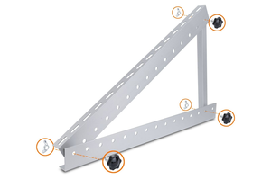 Support de montage mural articulé à 90 degrés pour panneau solaire, 41 et 45 pouces – Offre Spéciale - Product Image 4