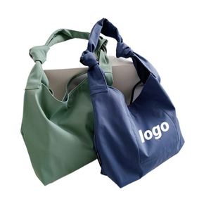 Bolso Tote de Nylon Vintage con Logotipo Personalizado, Estilo Coreano, Gran Capacidad, Bolso de Hombro Simple y Elegante para Mujer, Bolso Bandolera - Product Image 1