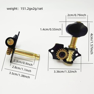 Clavijas <span class=keywords><strong>de</strong></span> Afinación <span class=keywords><strong>de</strong></span> Guitarra Clásica <span class=keywords><strong>de</strong></span> Tipo Abierto con Orificio Central, Clavijas <span class=keywords><strong>de</strong></span> Afinación <span class=keywords><strong>de</strong></span> Guitarra Acústica <span class=keywords><strong>de</strong></span> Cola Larga 3R3L para Piezas <span class=keywords><strong>de</strong></span> Guitarra Clásica y Acústica - Product Image 2