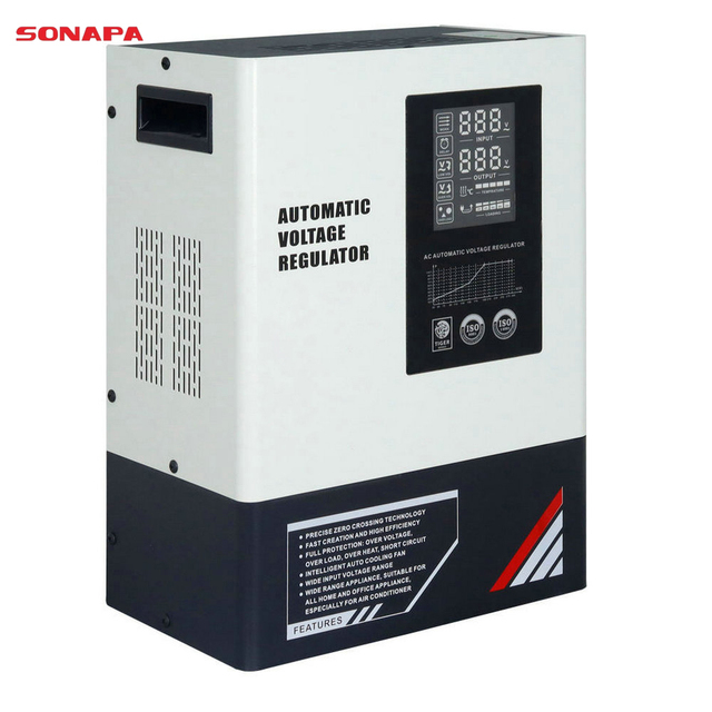 10KVA 110V 220V Single Phase Voltage Regulator Input 45V-280V ultra Low Voltage Stabilizer  for Home