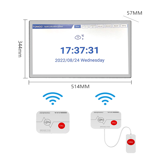 21.5 Inch Wireless Touch Screen Nurse Call Management System Hospital Nurse Intercom System Call Button for Clinics Nursing