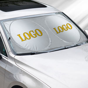 ผ้าชุบเงินที่บังแดดหน้ากันแสงยูวีป้องกันพับได้ปรับแต่งโลโก้ได้ของขวัญส่งเสริมการขายธุรกิจ - Product Image 1