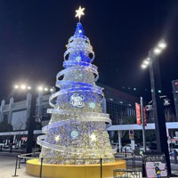 Lumière LED extérieure étanche en forme de cône géant, indice de protection IP65, pour la place publique, le parc, les décorations de rue pour les fêtes, arbre de Noël en spirale