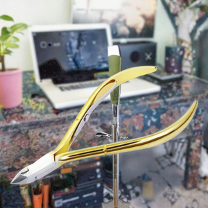 High Quality Finger Manicure Tools Curved Stainless Steel <b>Cuticle</b> Nipper Double Spring Professional <b>Cuticle</b> Cutter <b>Trimmer</b> - Product Image 3