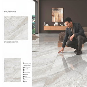 Callis Verde Marble Design Nano Polished Porcelain <b>Floor</b> Tiles 600x600mm by Vistaar - Product Image 3