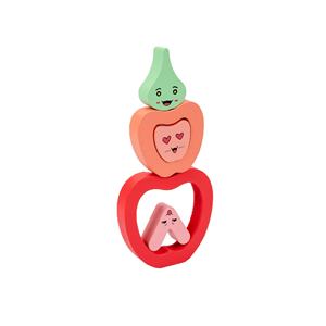 Rompecabezas de frutas de madera Adena Montessori, juguetes educativos de diseño creativo para bebés, Shine Pep - Product Image 6