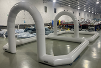 Piste de course de Karting gonflable commerciale de qualité supérieure, piste Rc gonflable pour les quads, les vélos, les jeux de Sport