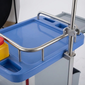 Keling Medical Portable Ultrasound Scanner Stand Medical <strong>Trolley</strong> with <strong>Printer</strong> Holder and Probe Hangers - Product Image 3