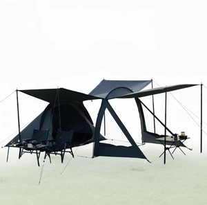 Tente de plage imperméable à double couche pour 2-3 personnes, idéale pour le camping en plein air, portable, type tunnel, pour la randonnée - Product Image 4