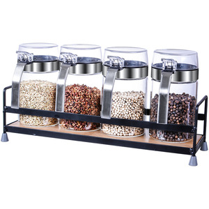 Pot à condiments à rabat en acier inoxydable 304, avec <span class=keywords><strong>petite</strong></span> cuillère récipient de cuisine - Product Image 6