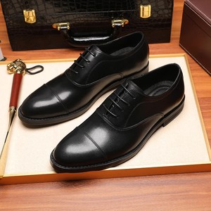 Scarpe Oxford da <span class=keywords><strong>Uomo</strong></span> Autunnali in Microfibra con Punta Affusolata e Lacci, Suola in Gomma Resistente all'Usura, per Ufficio e Lavoro - Product Image 2