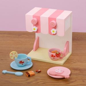 Cadeaux d'anniversaire pour filles et garçons de 3, 4 et 5 ans, accessoires de machine à café en bois pour enfants, jeu d'imitation - Product Image 5