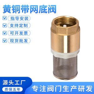 Vanne de retenue Yuhuan 1 pouce en alliage de cuivre avec filtre pour pompe à eau, utilisation à basse température - Product Image 5