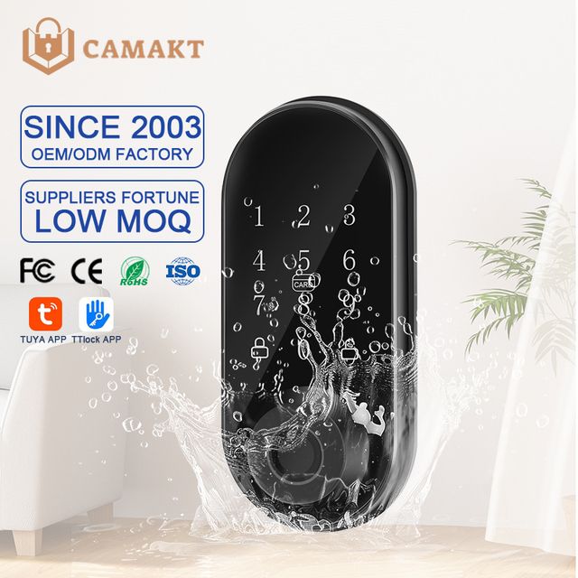 CAMAKT AF09 Aluminum Door Smart Lock with Fingerprint APP Control CE Certified-Tuya & TT Lock App Compatible