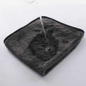 600gsm 40*40cm logotipo personalizado secado de coches toallas de bucle trenzado coreano paño de microfibra Toalla de limpieza de lavado de coches - Product Image 3