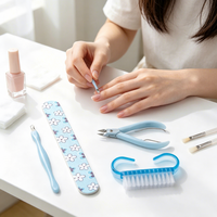 Ensemble d'outils de manucure et de pédicure portable, kit professionnel de soins des ongles pour une utilisation personnelle à domicile