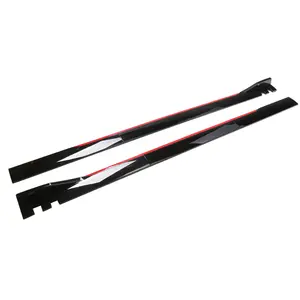 2M/2.2M Black Side Skirts Universal Car Body Kit Side Splitter for All Coupes and Sedans Exterior Accessories
